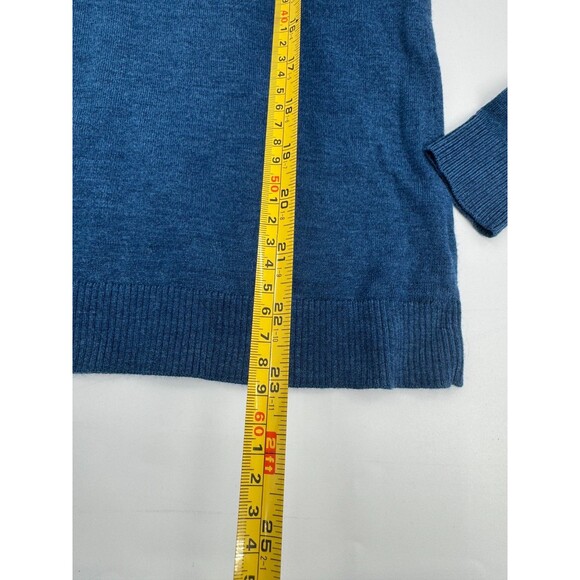 Pendleton Turtleneck Sweater Women's Medium Blue Long Sleeve 100% Merino Wool - Picture 4 of 12